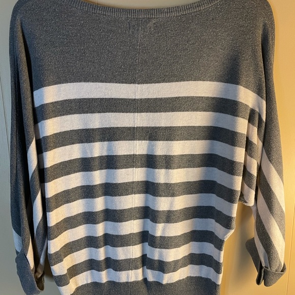 Express | Striped Sweater 3/4 Length Sleeves - Picture 6 of 6